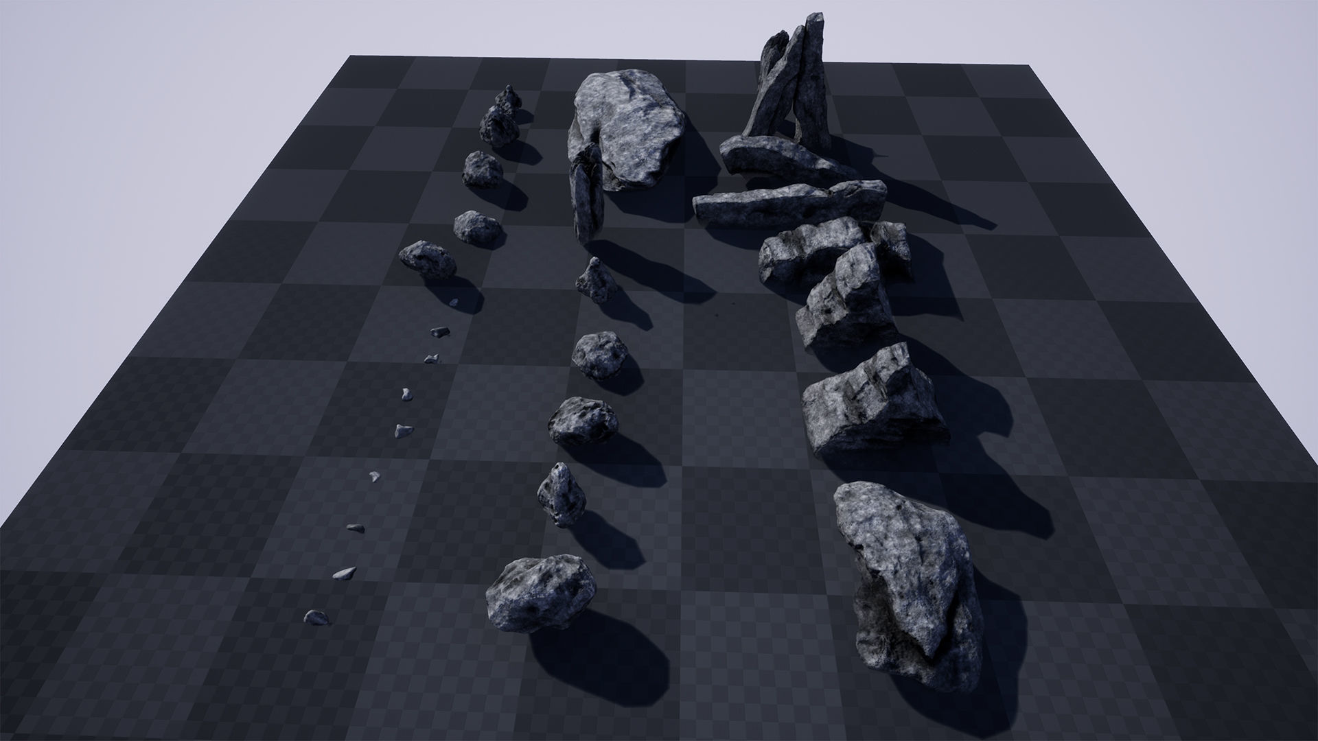 Rocks And Cliffs  50 variations Low-poly 3D model_16