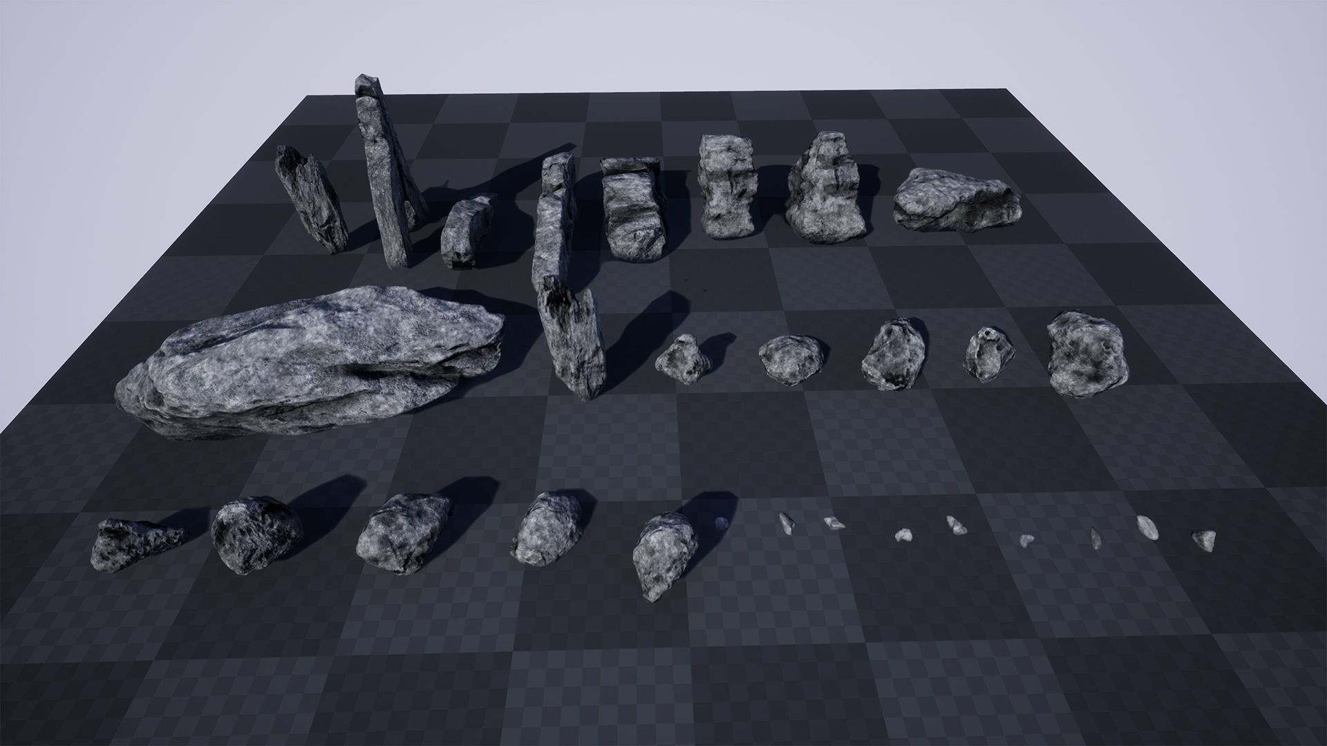 Rocks And Cliffs  50 variations Low-poly 3D model_14