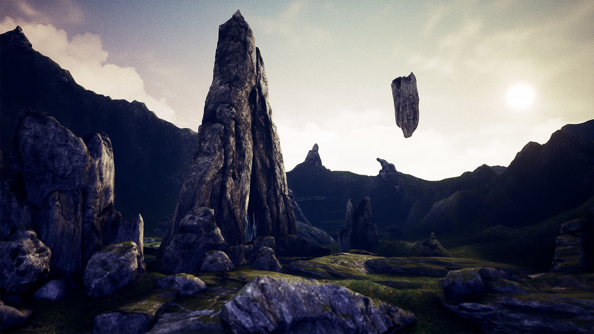 Rocks And Cliffs  50 variations Low-poly 3D model_2