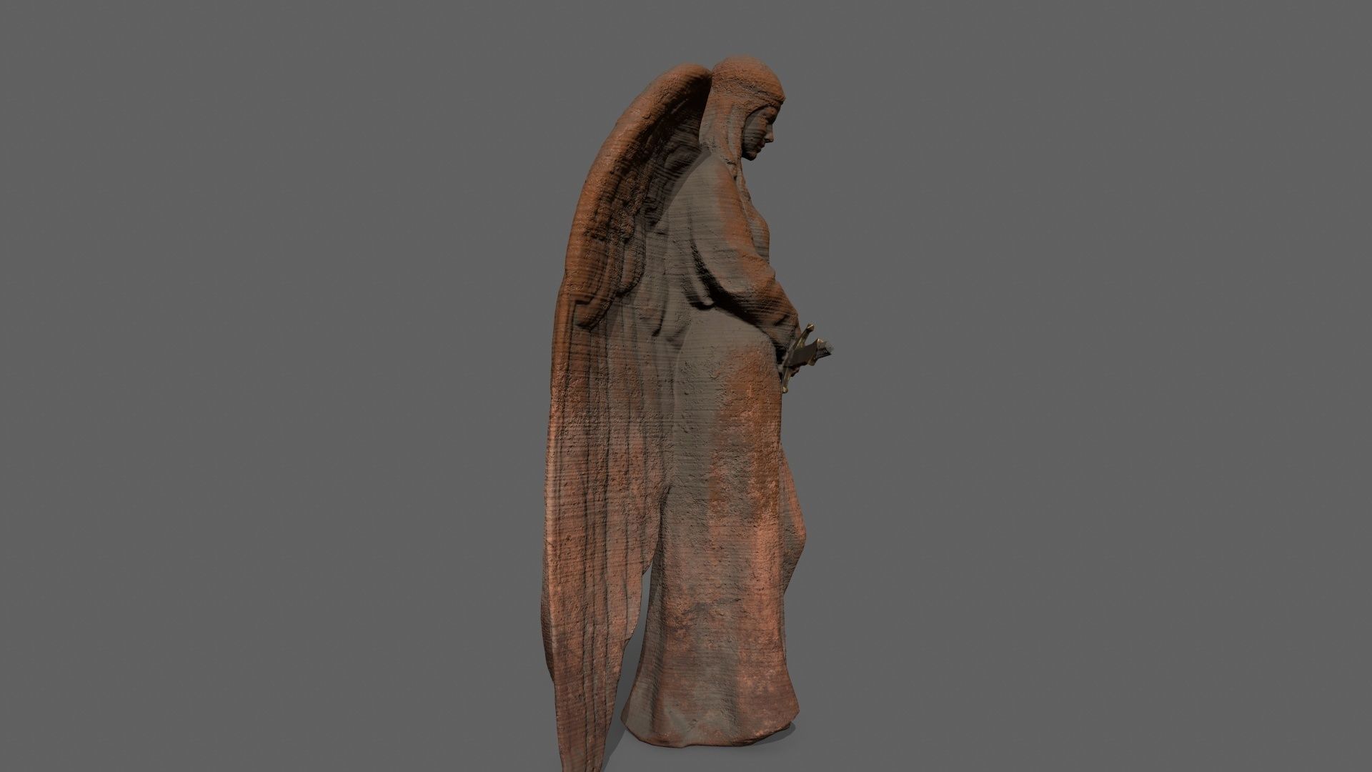 Angel Low-poly 3D model_5