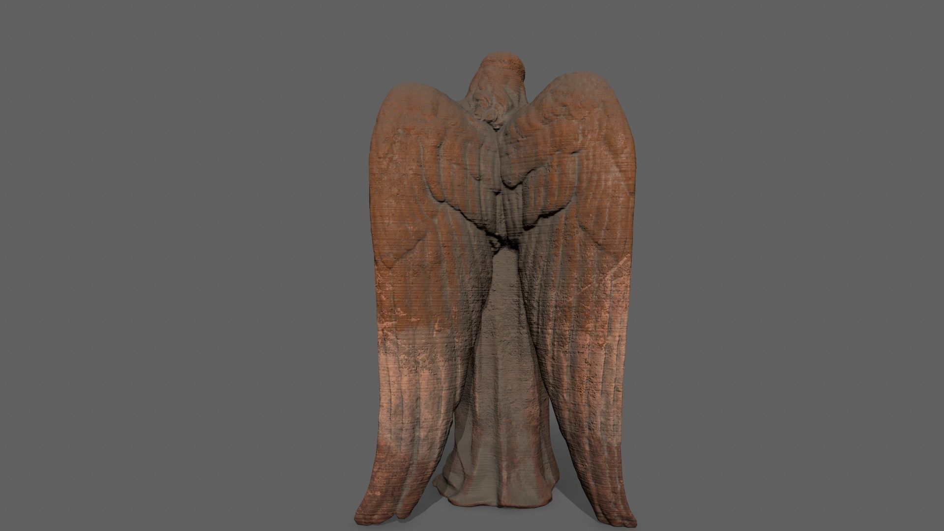 Angel Low-poly 3D model_4
