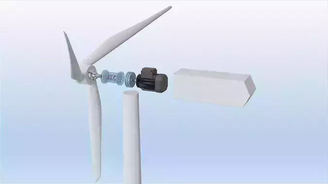 Windmill simple construction 3D model