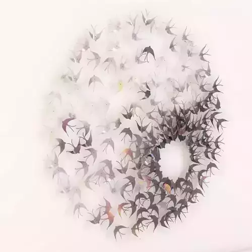 Michelle Mckinney Metal Bird Art