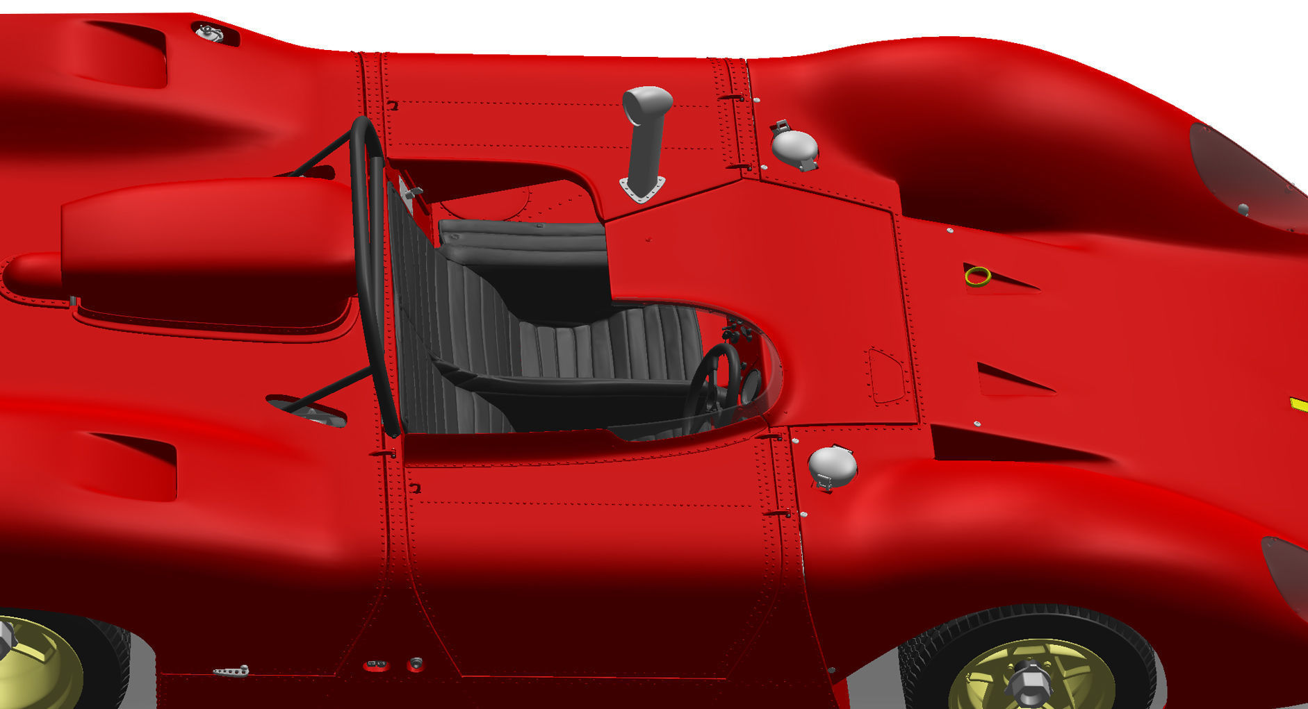Ferrari 312P Spyder Modern - Car Kit 3D print model_50