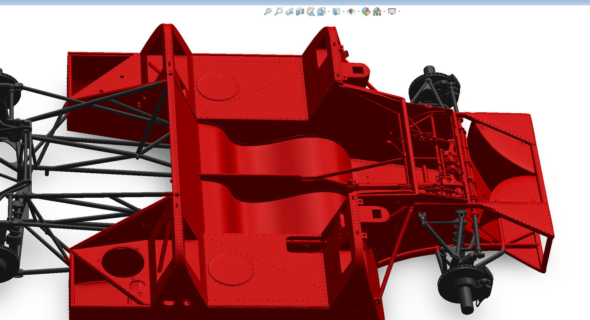Ferrari 312P Spyder Modern - Car Kit 3D print model_54