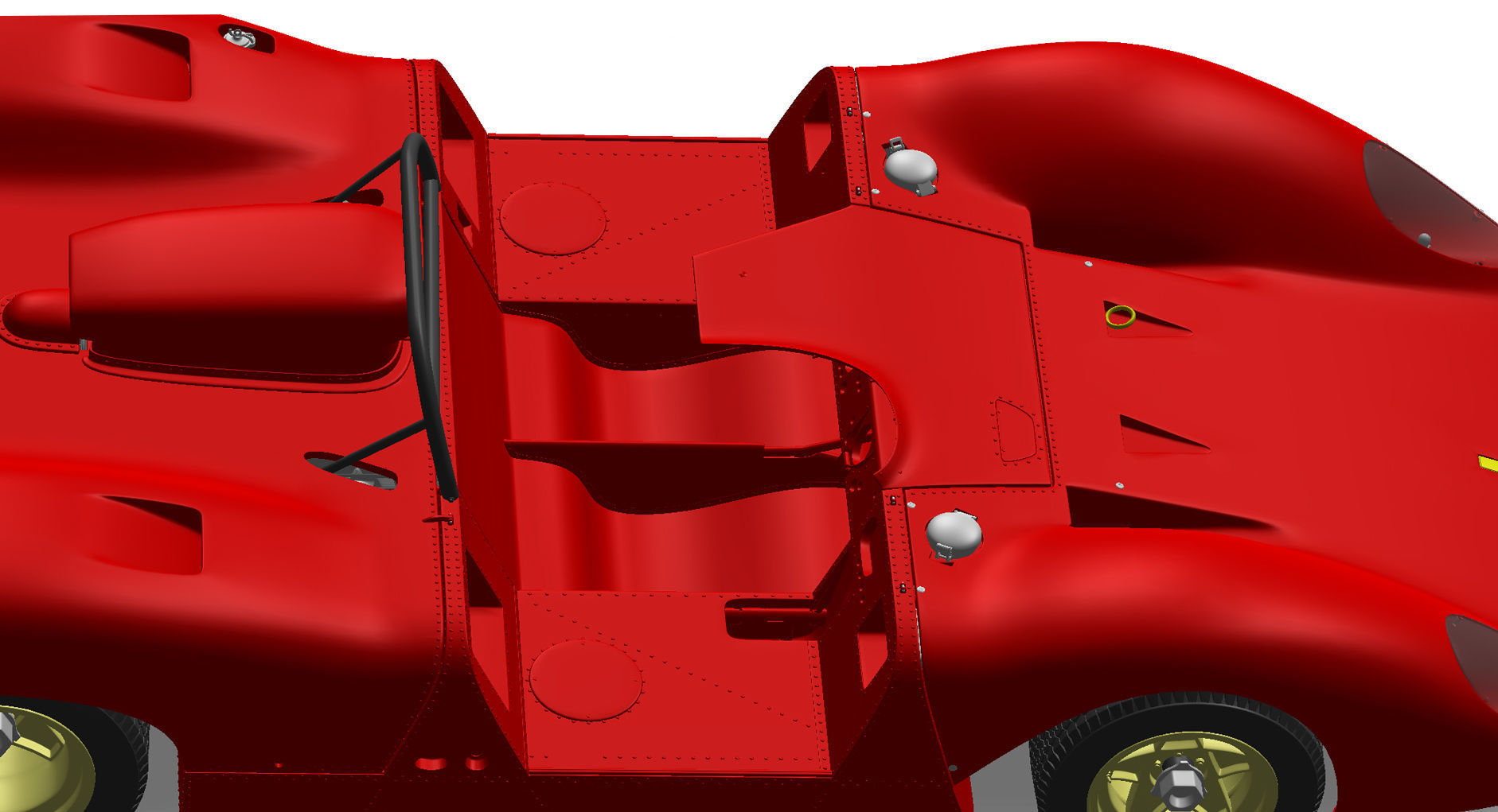 Ferrari 312P Spyder Modern - Car Kit 3D print model_52