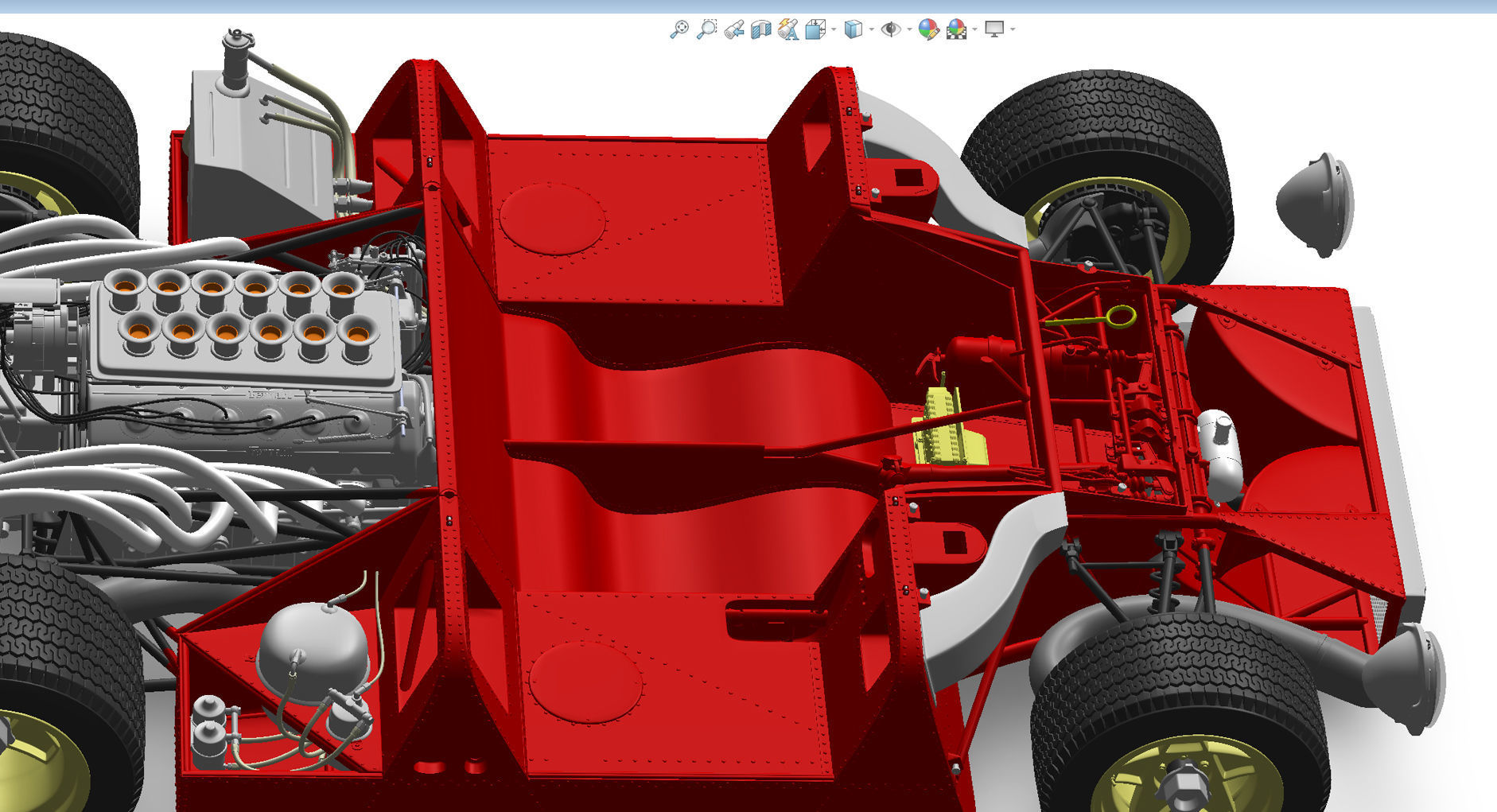 Ferrari 312P Spyder Modern - Car Kit 3D print model_53