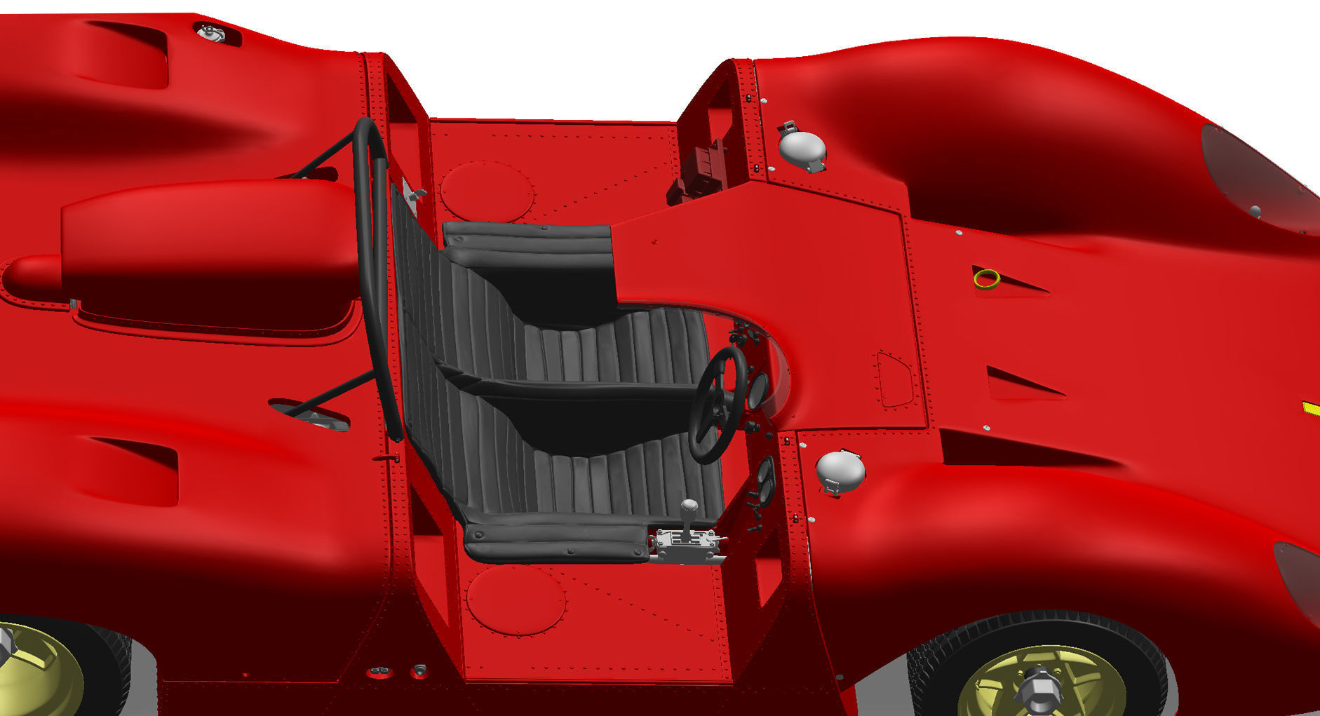 Ferrari 312P Spyder Modern - Car Kit 3D print model_51