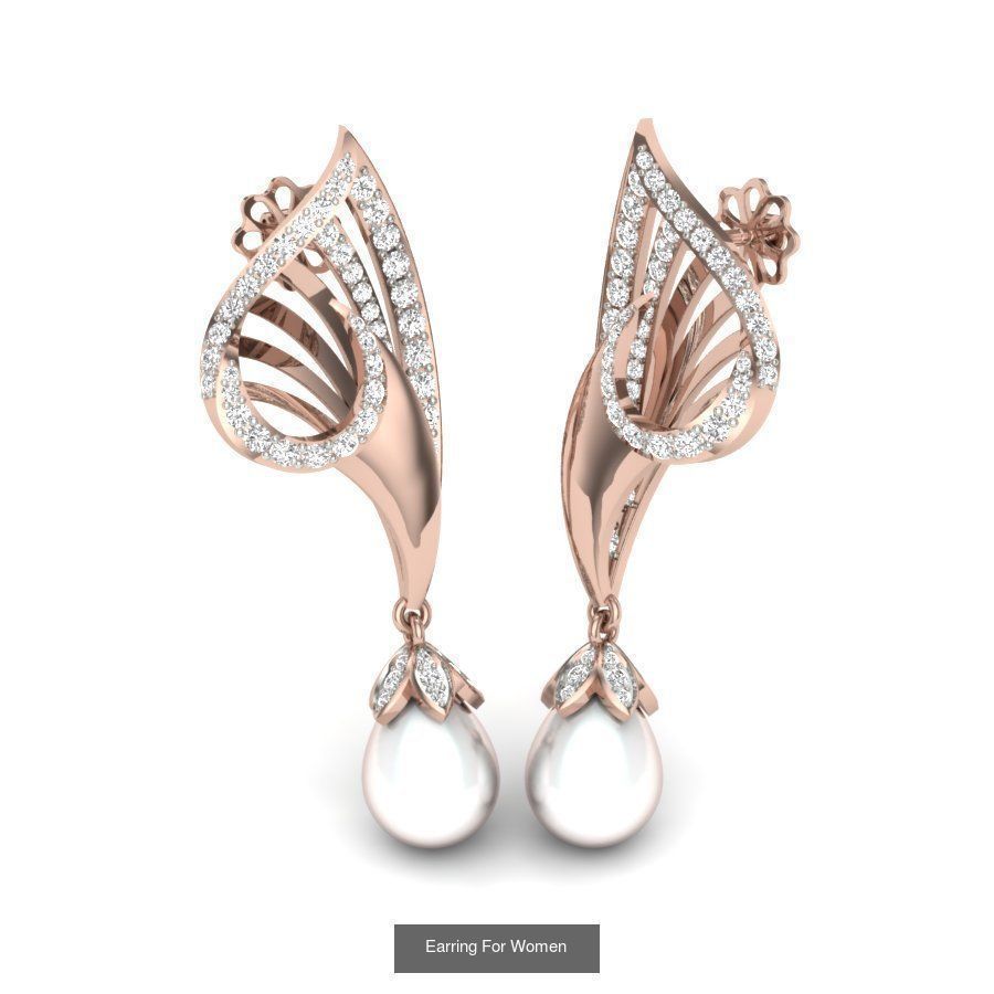 161 Solitaire Women Long Earrings Collection _137
