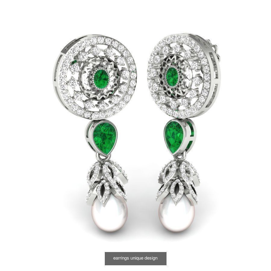 161 Solitaire Women Long Earrings Collection _194