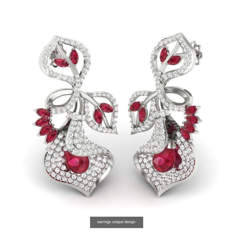 161 Solitaire Women Long Earrings Collection _196