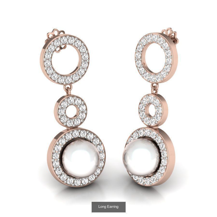 161 Solitaire Women Long Earrings Collection _42