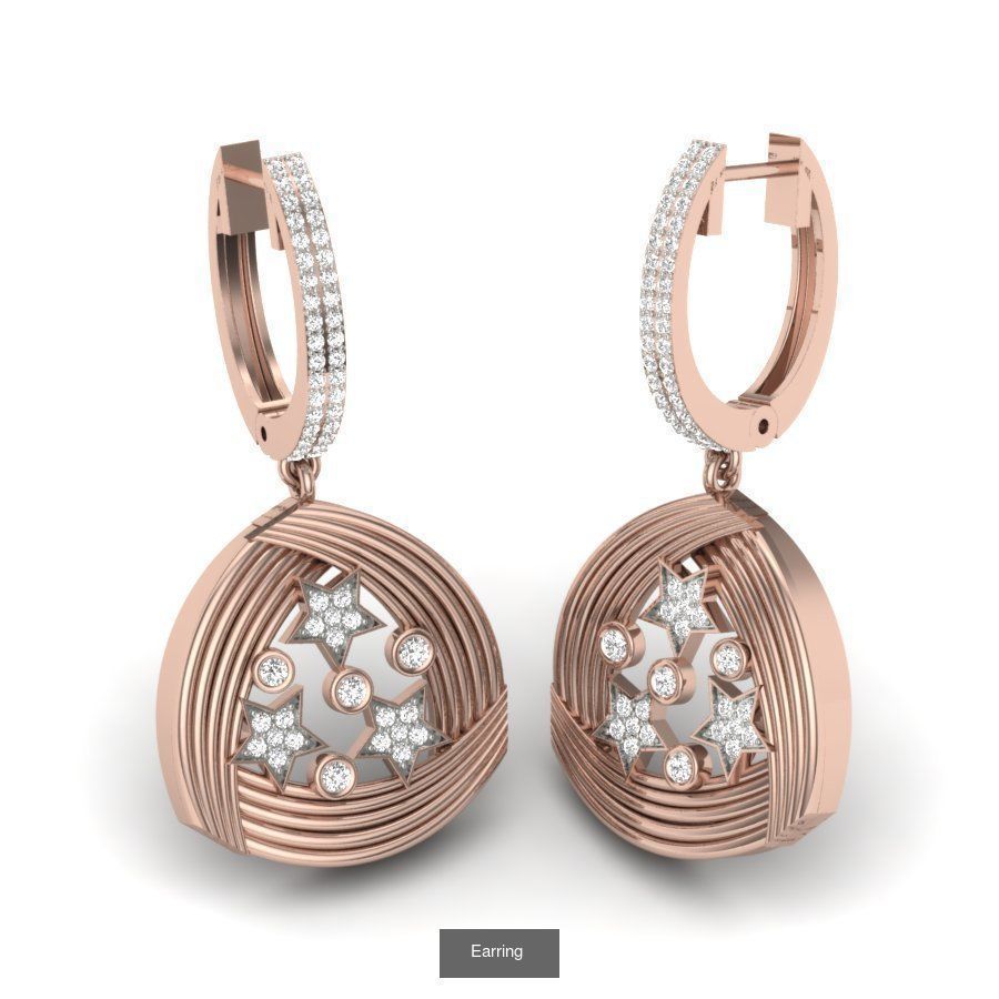 161 Solitaire Women Long Earrings Collection _198