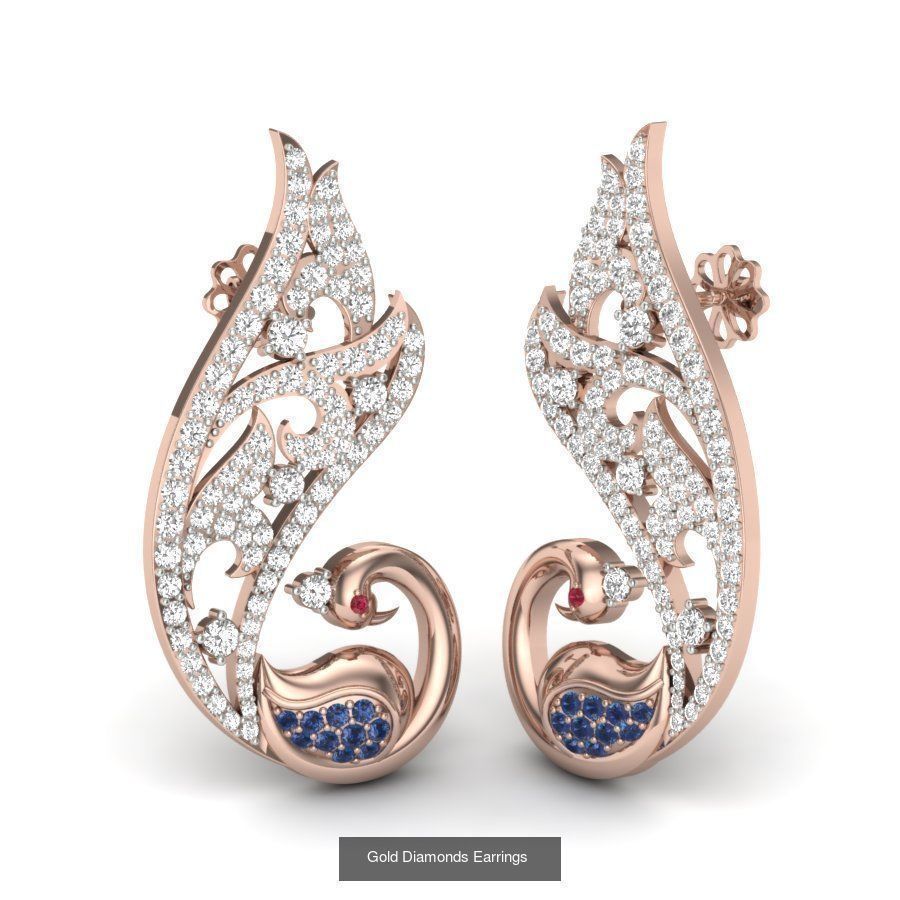 161 Solitaire Women Long Earrings Collection _184