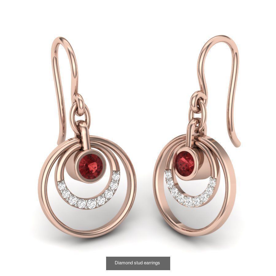 161 Solitaire Women Long Earrings Collection _190