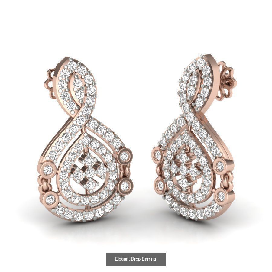 161 Solitaire Women Long Earrings Collection _179