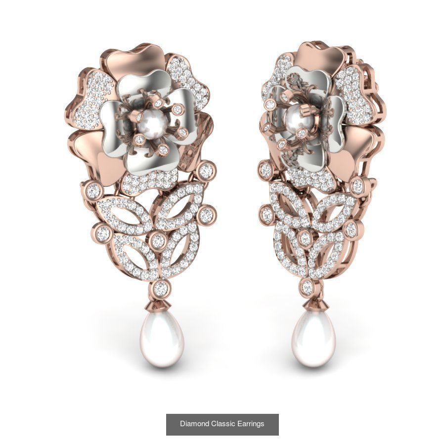 161 Solitaire Women Long Earrings Collection _189