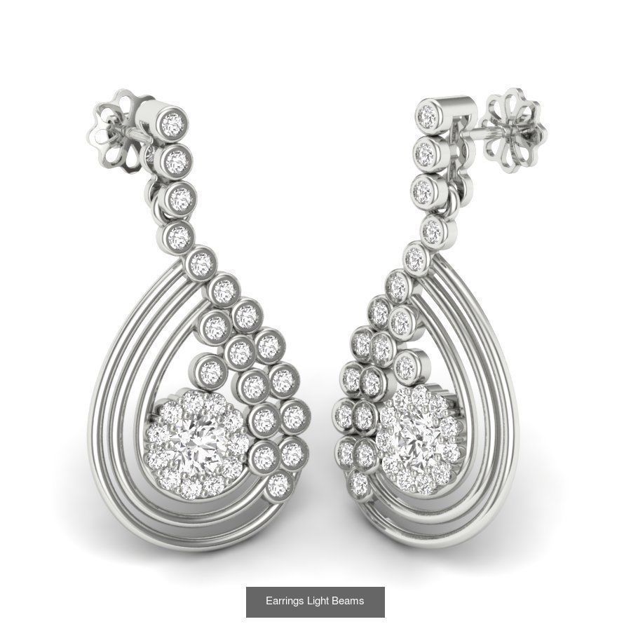 161 Solitaire Women Long Earrings Collection _197
