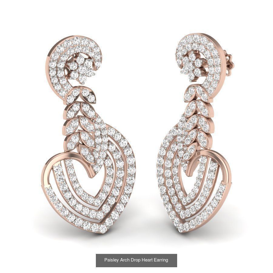 161 Solitaire Women Long Earrings Collection _132