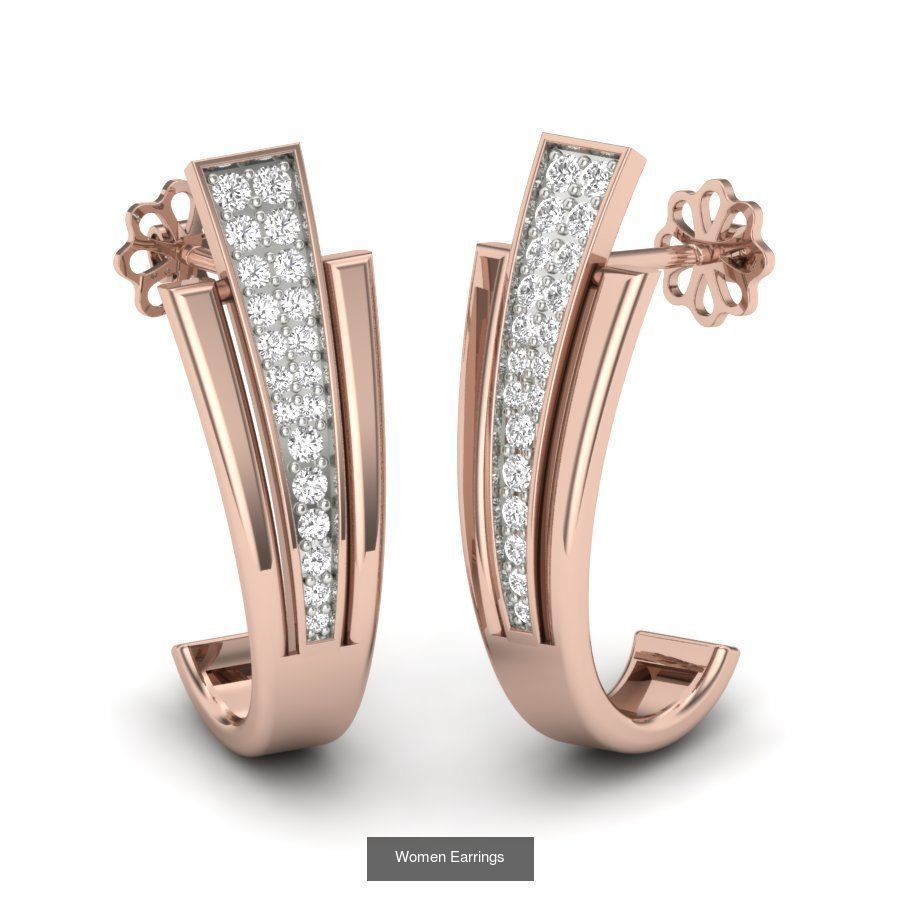 161 Solitaire Women Long Earrings Collection _107