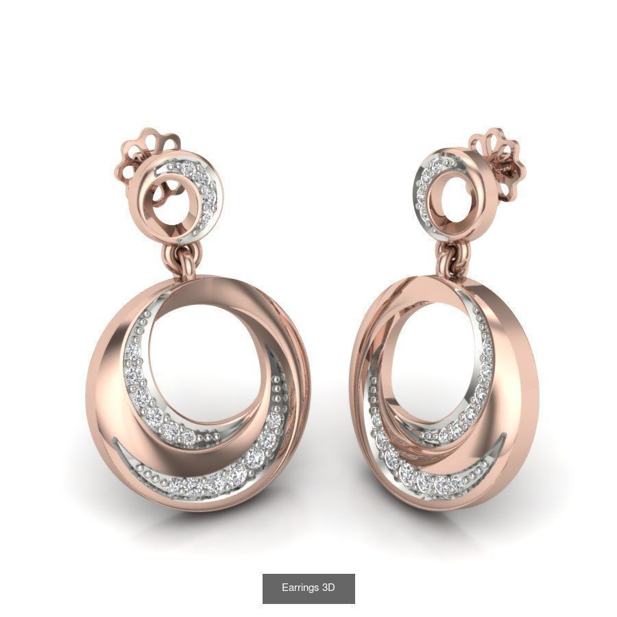 161 Solitaire Women Long Earrings Collection _41