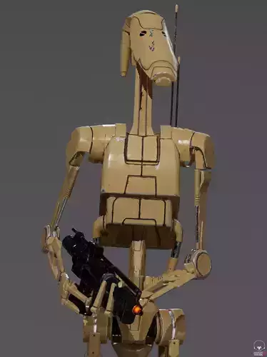 B1 Battle Droid 3D model Low-poly 3D model B1 Battle Droid 3D model Low-poly 3D model