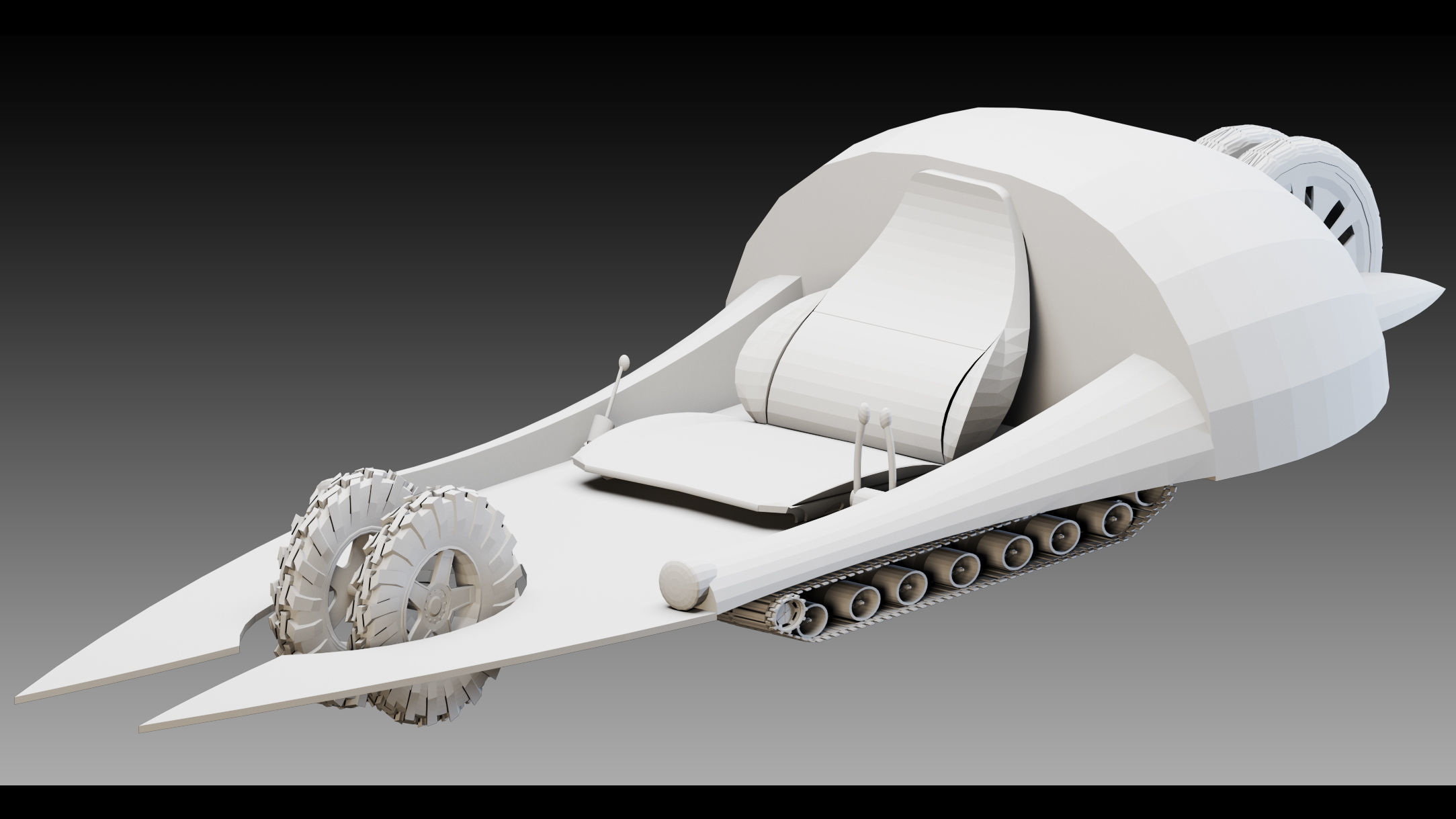 7 Sci- Fi Vehicles- Vol 02- High detail 3d models 3D model_2
