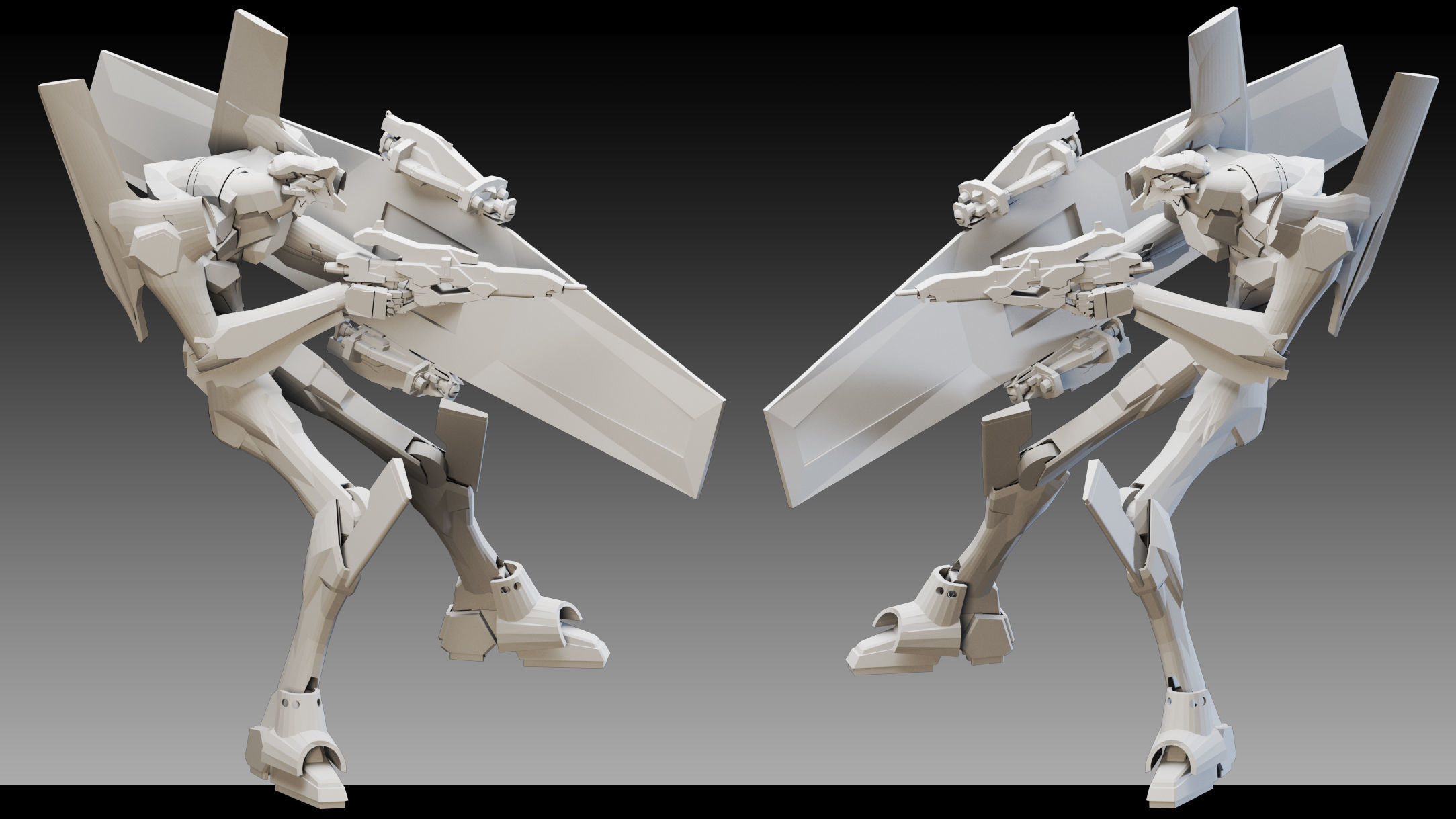 3D model 5 Sci- Fi Characters- Vol 01- High detail 3d models VR / AR ...
