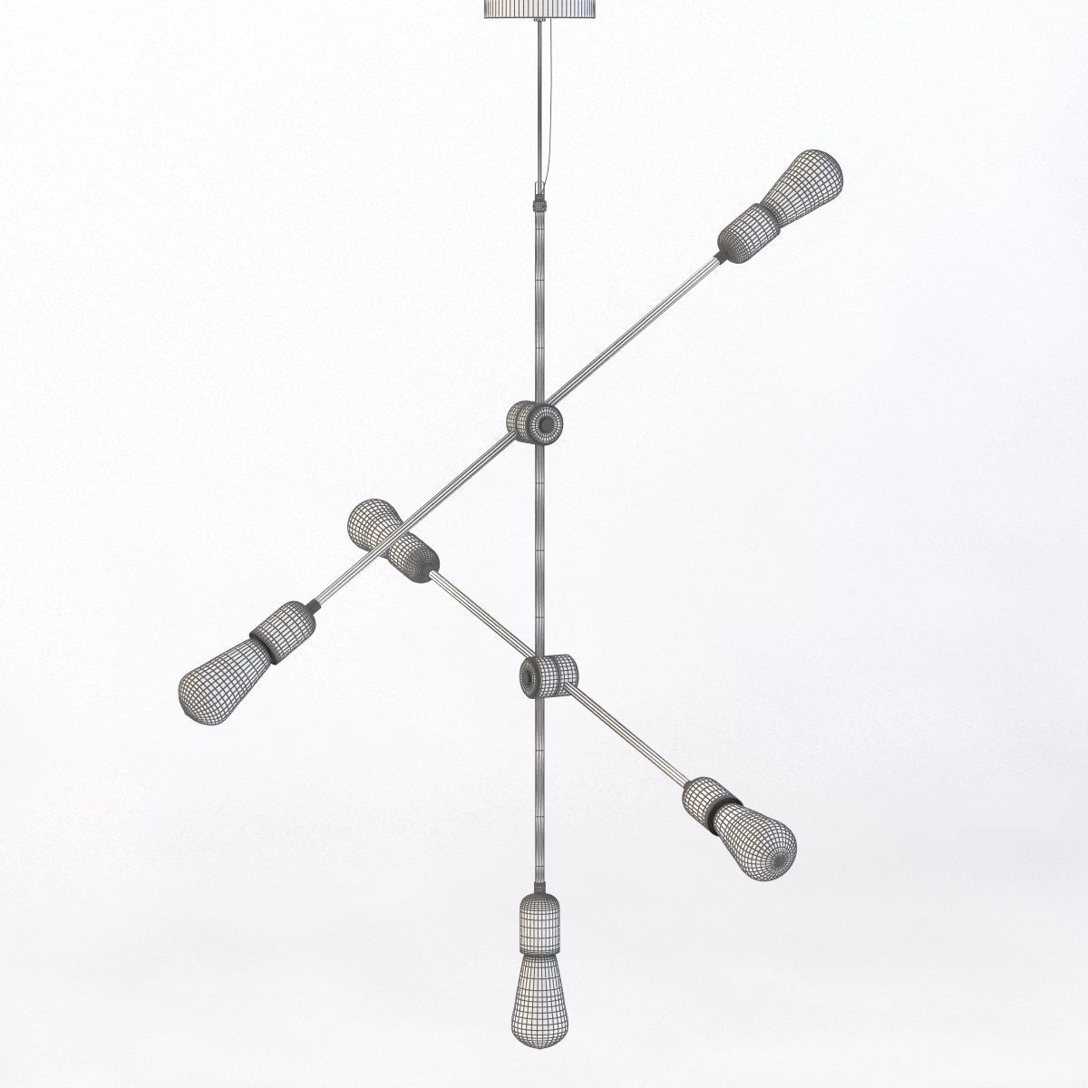 Molecular Ceiling Light 3D model_7