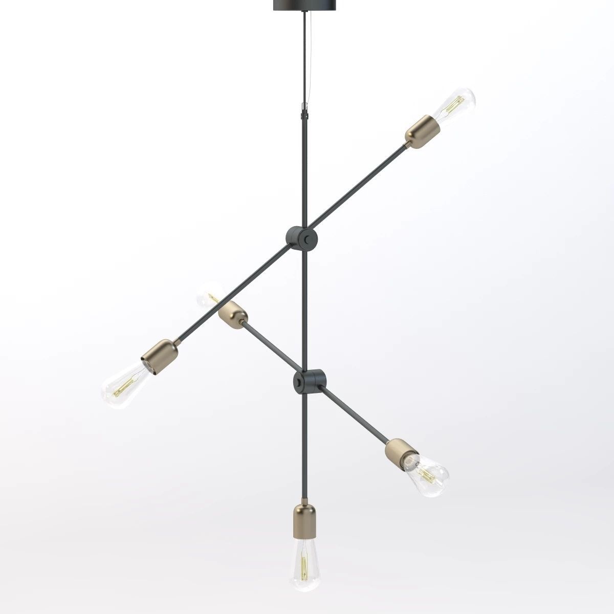 Molecular Ceiling Light 3D model_1