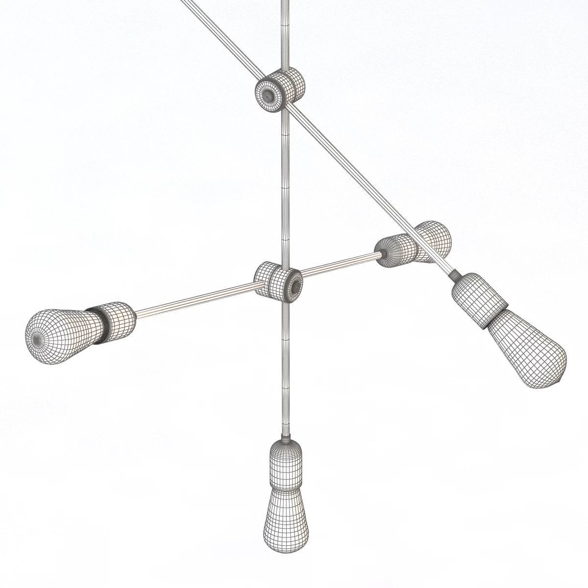 Molecular Ceiling Light 3D model_8