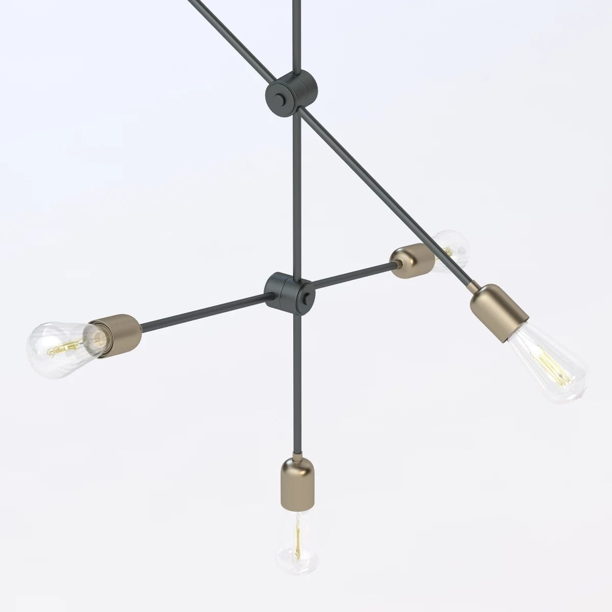 Molecular Ceiling Light 3D model_3