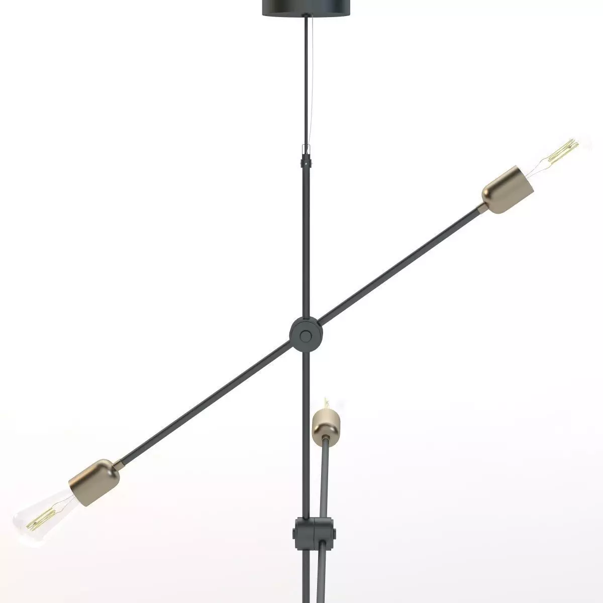 Molecular Ceiling Light 3D model_0