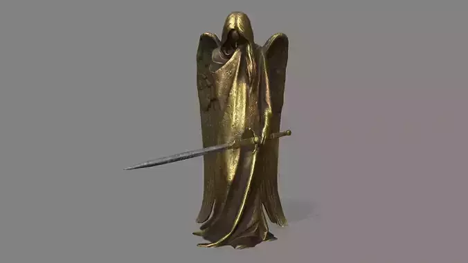 Angel holding sword