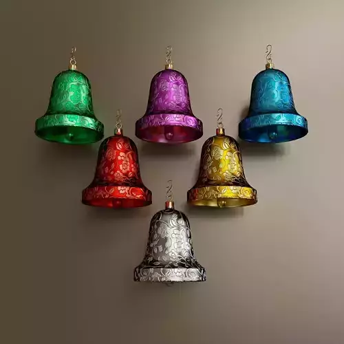 Set of colorful Christmas toys 3 3D model
