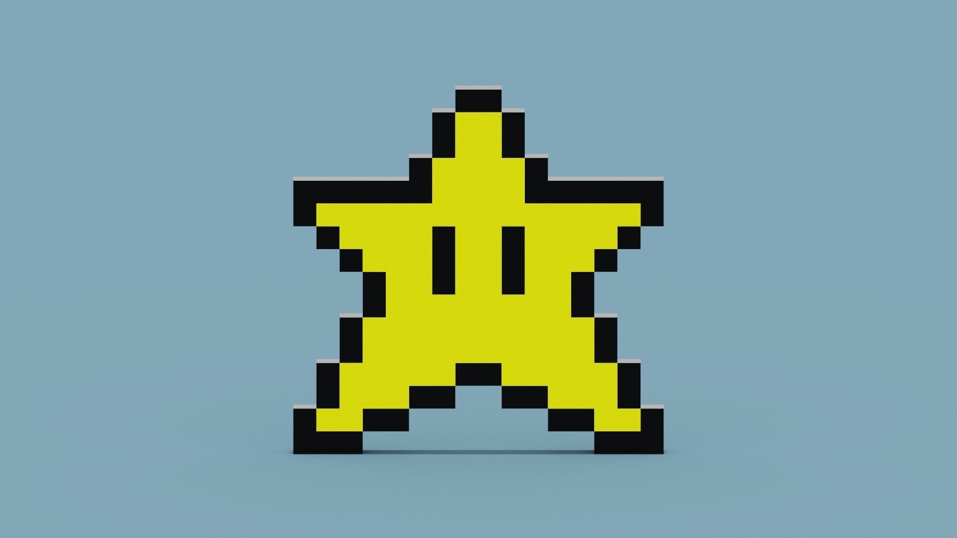 3D model Mario Star Icon VR / AR / low-poly | CGTrader