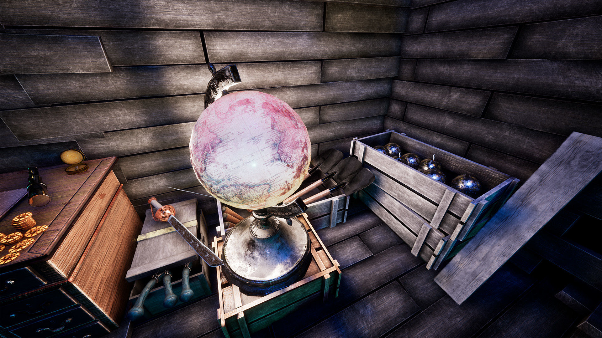 Pirate Props 60 Variations Low-poly 3D model_18