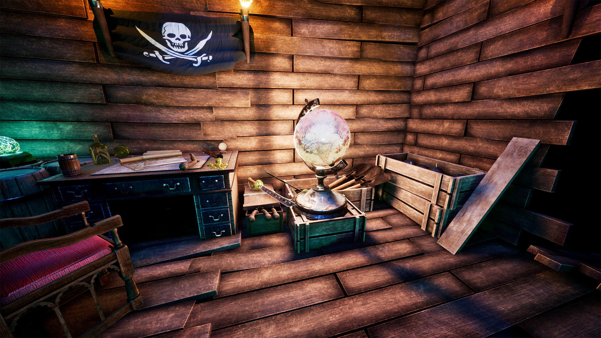 Pirate Props 60 Variations Low-poly 3D model_4