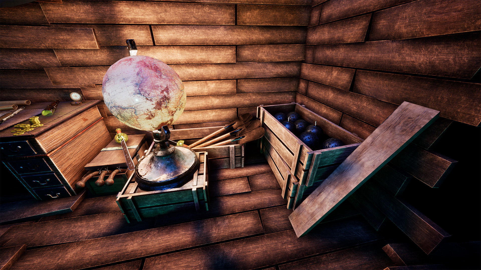 Pirate Props 60 Variations Low-poly 3D model_8