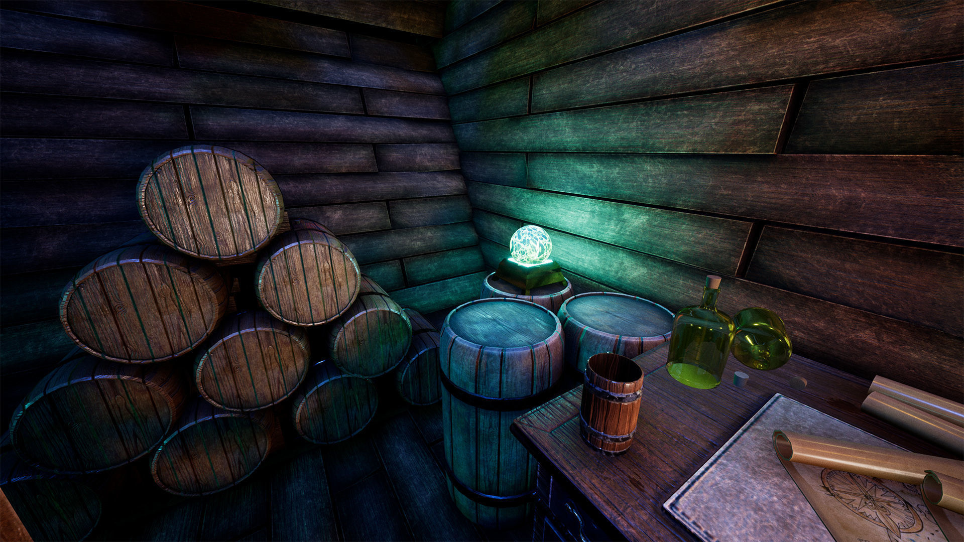 Pirate Props 60 Variations Low-poly 3D model_7