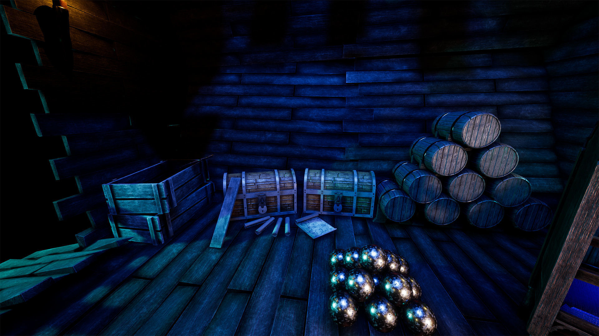 Pirate Props 60 Variations Low-poly 3D model_16