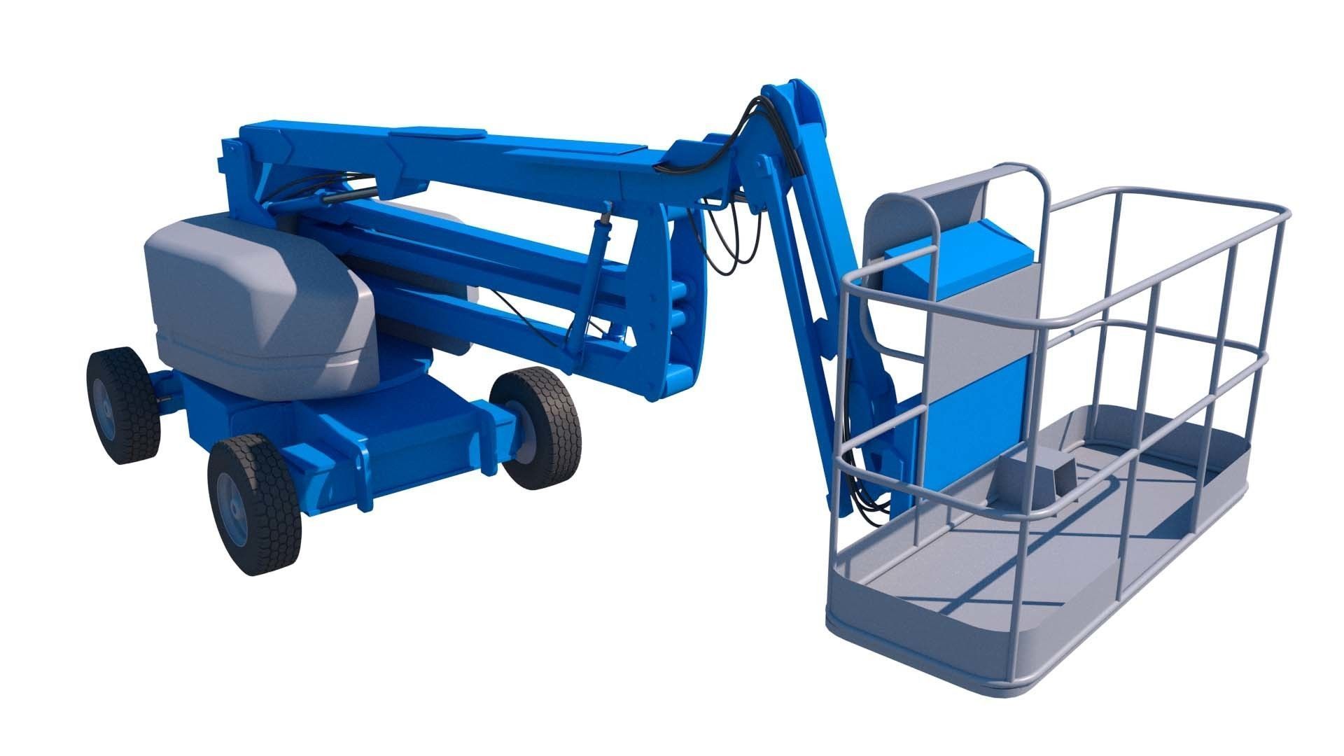 manlift scissor lift 3D model_4