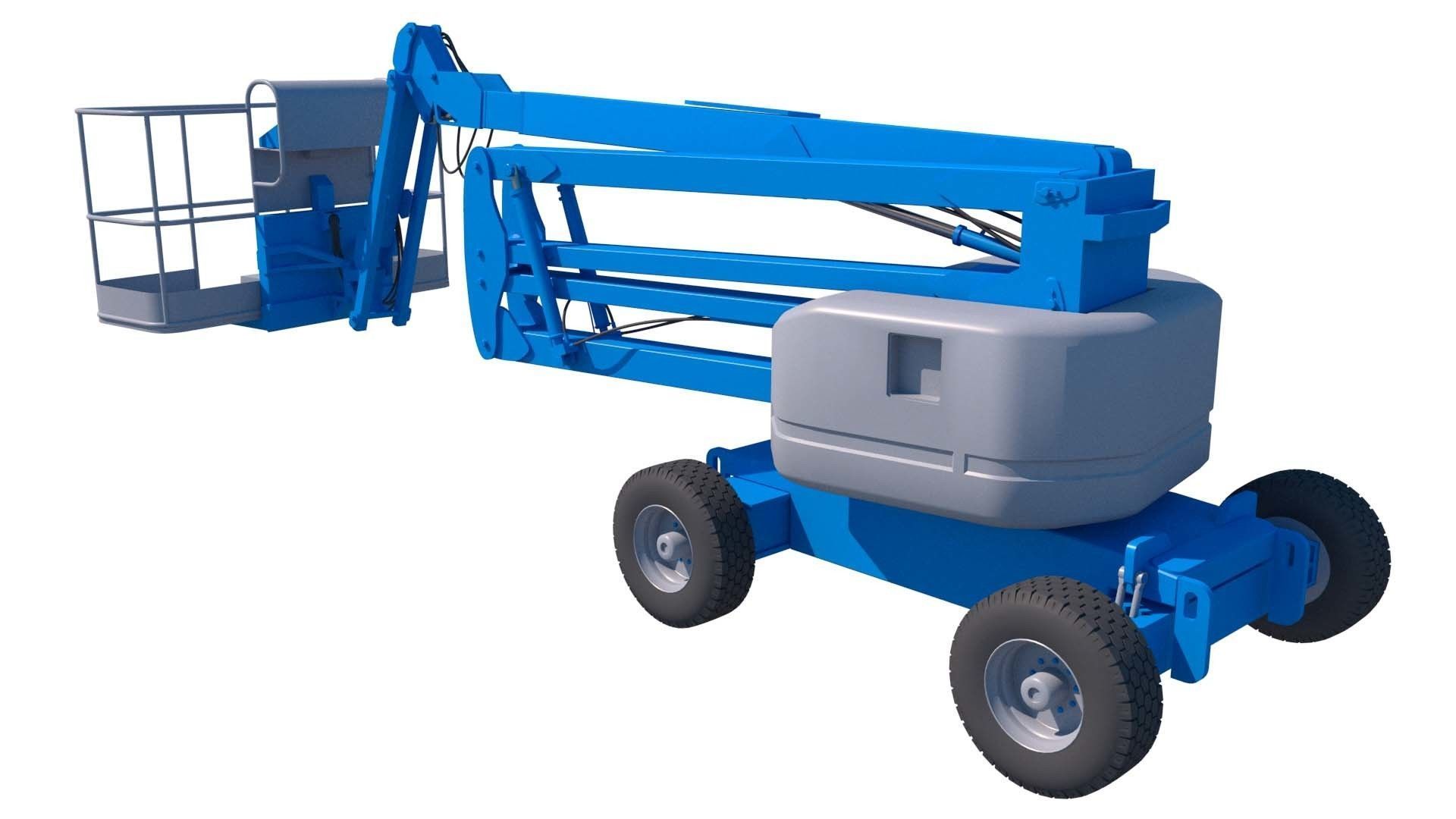 manlift scissor lift 3D model_2
