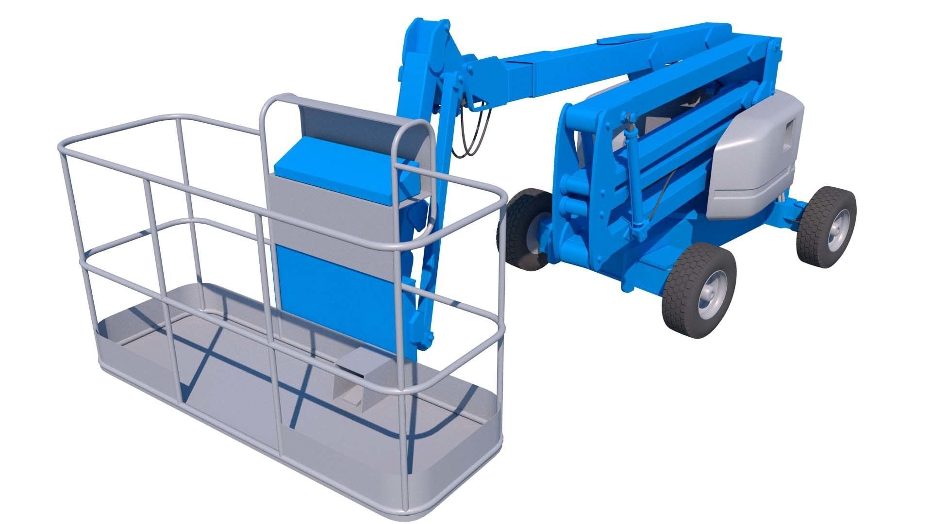 manlift scissor lift 3D model_1