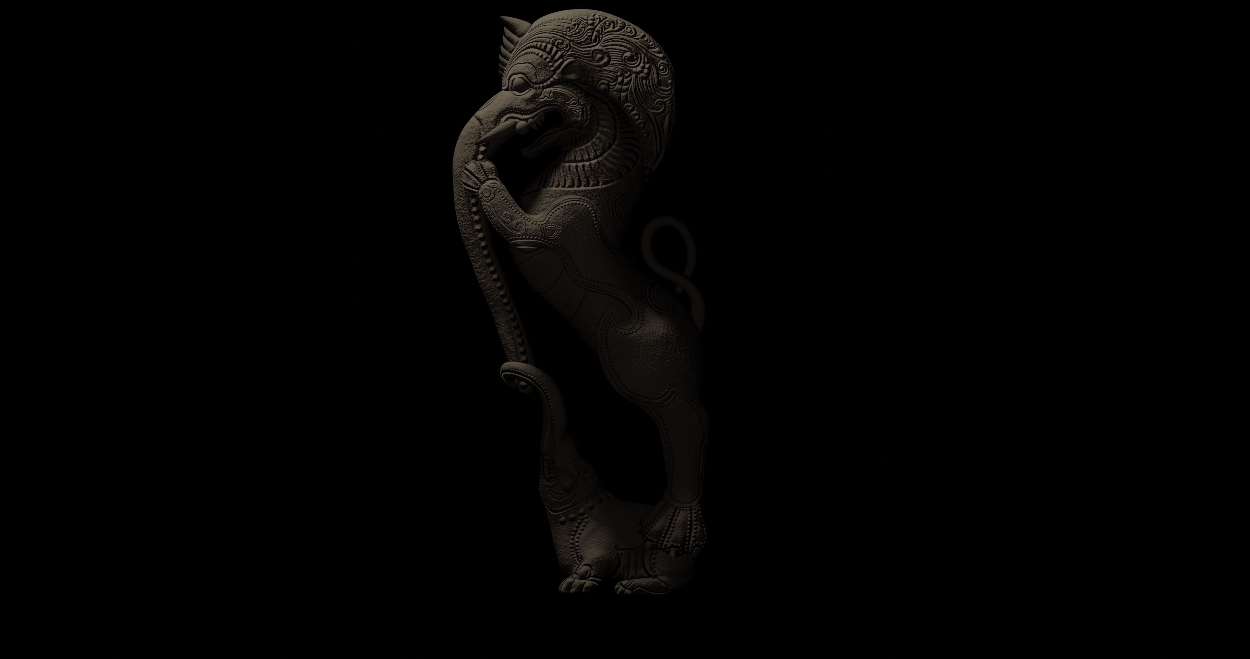Sculpture - Yazhi 3D model_7