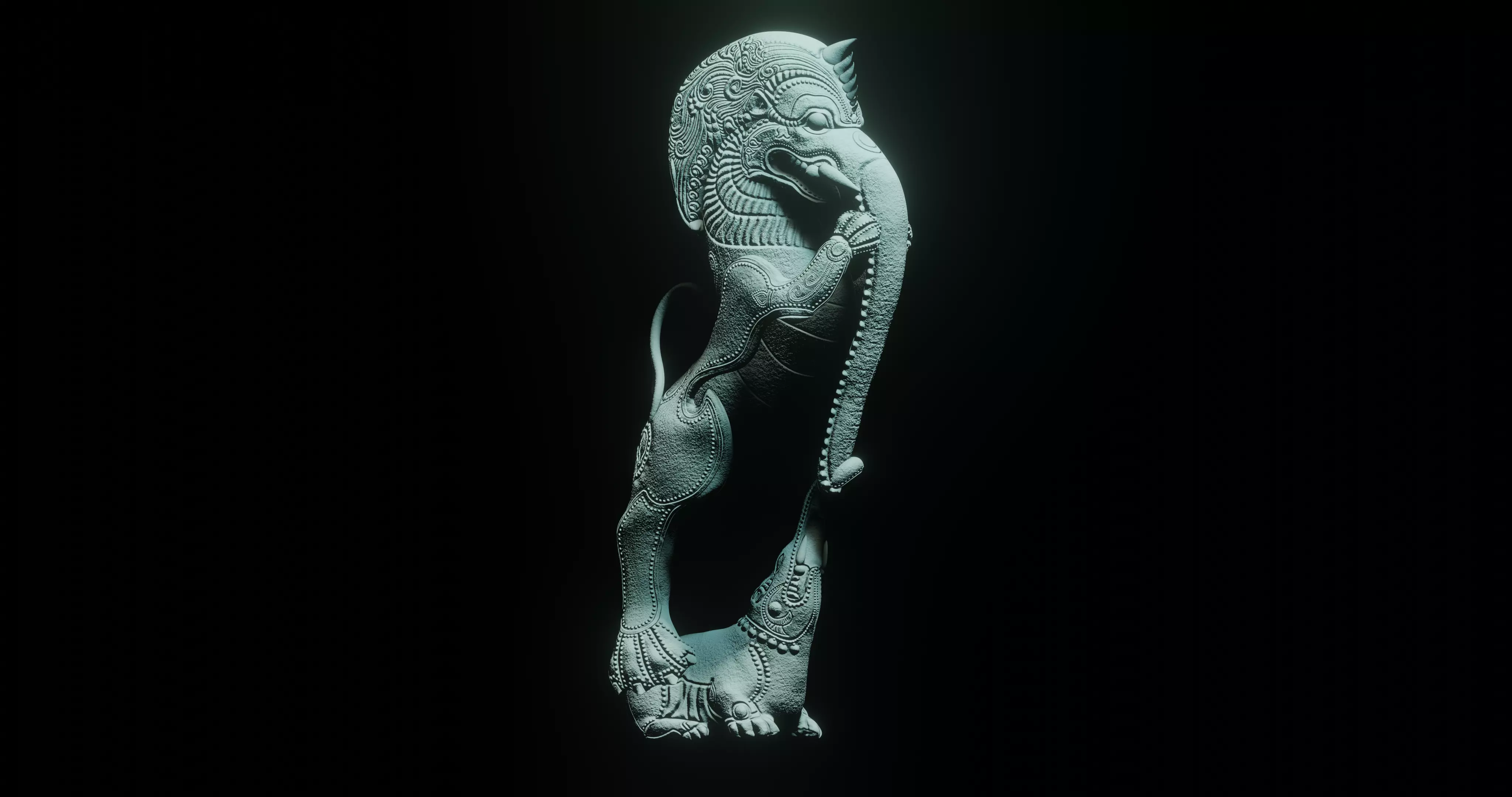 Sculpture - Yazhi 3D model_0