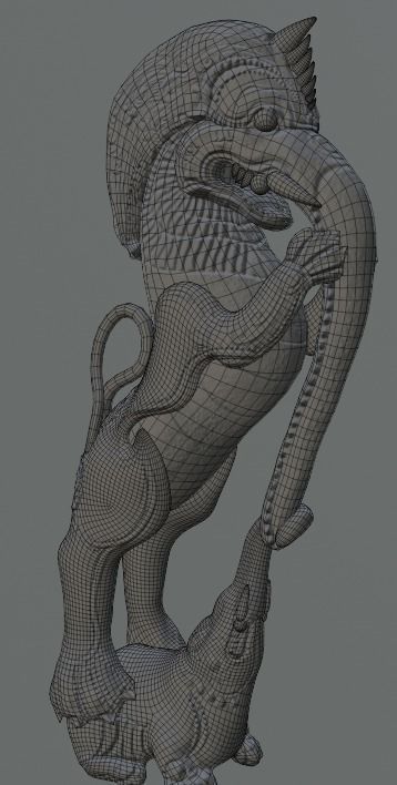 Sculpture - Yazhi 3D model_10