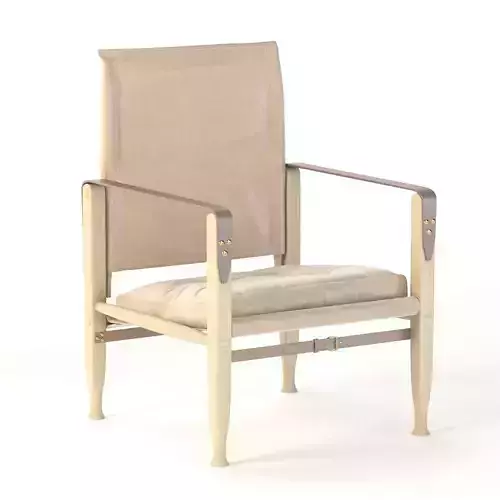 Natural Canvas KK47000 Safari Chair by Kaare Klint