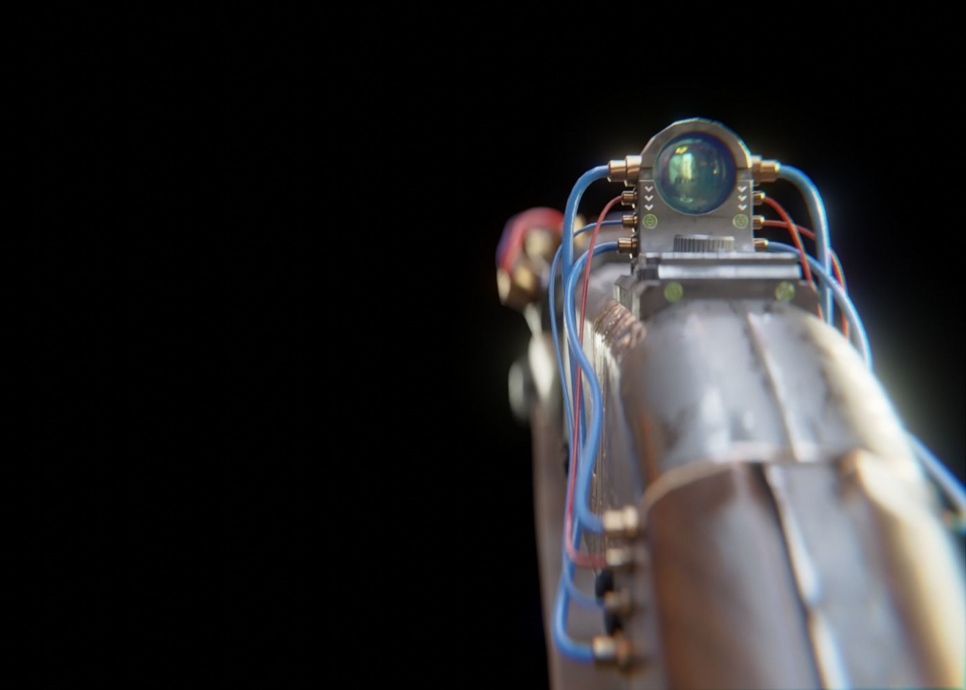 Rail Shotgun Low-poly 3D model_2