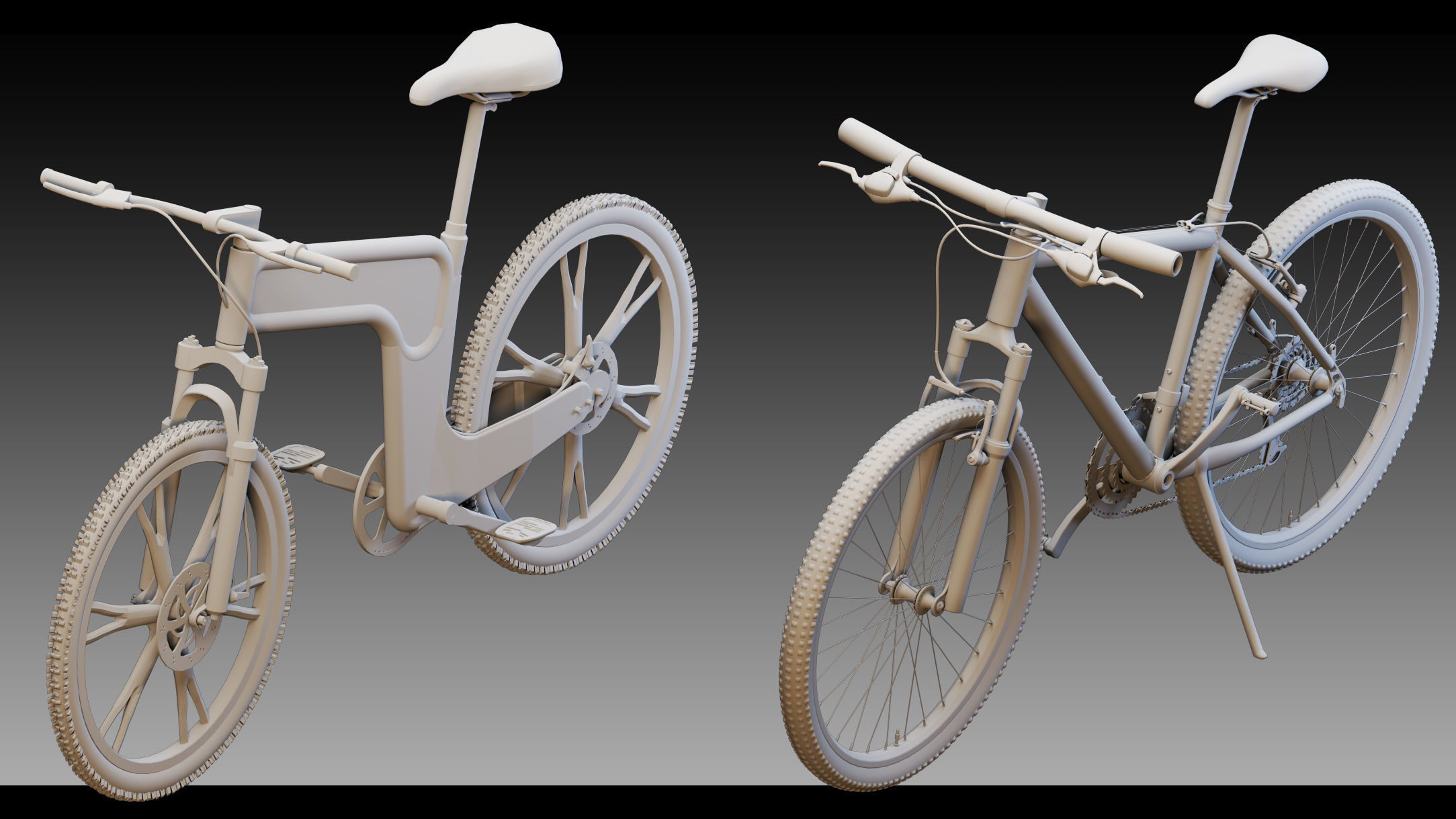 40 Bicycles- Kitbash- High detail 3d models 3D model_15